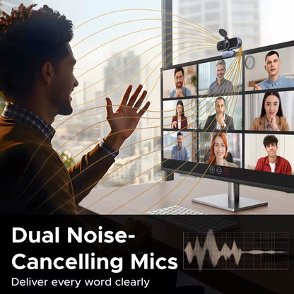 4K FHD of 1080P Webcam – Scherp Beeld & Helder Geluid voor PC