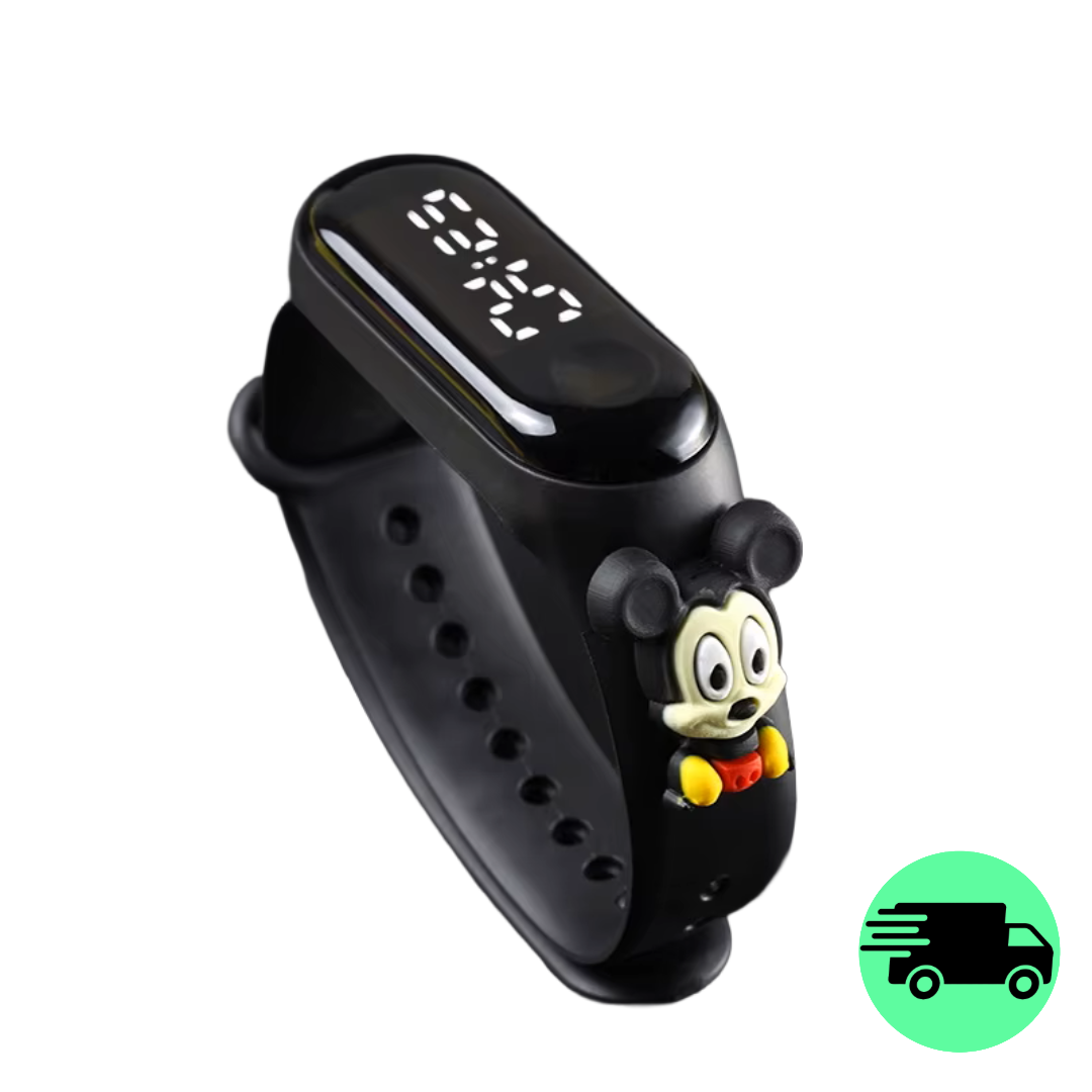 LED Touch Kinderhorloge - Mickey/Mini/Spider Man