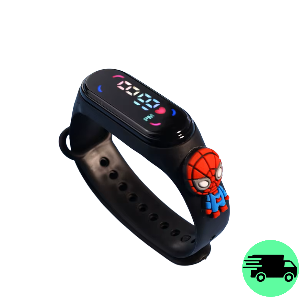 LED Touch Kinderhorloge - Mickey/Mini/Spider Man