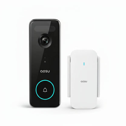 AOSU 5MP Ultra HD Video Deurbel – Wifi Camera met PIR Detectie en 2-Way Audio