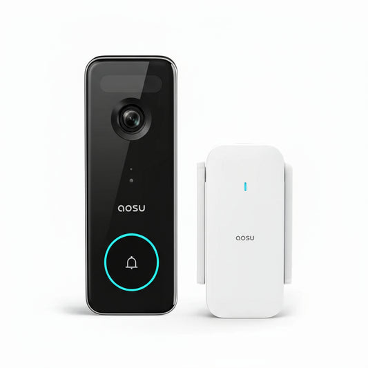 AOSU 5MP Ultra HD Video Deurbel – Wifi Camera met PIR Detectie en 2-Way Audio