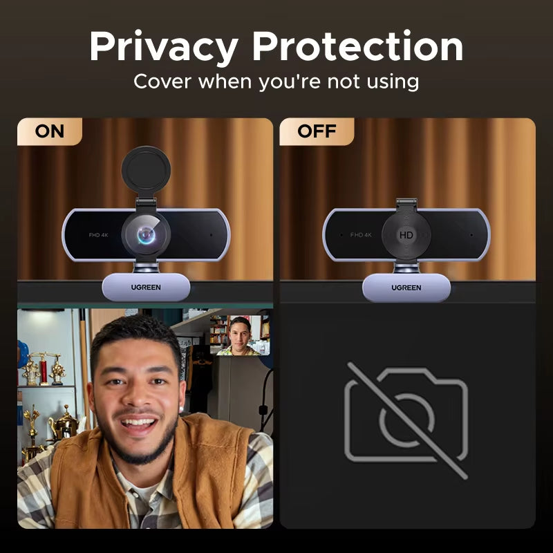 4K FHD of 1080P Webcam – Scherp Beeld & Helder Geluid voor PC