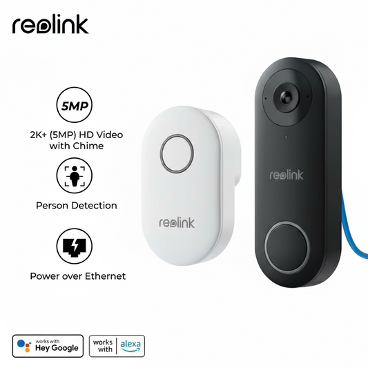 5MP Poe Video Deurbel – Slimme Intercom met Persoonsdetectie