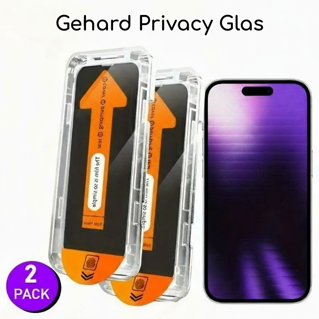 2 Stuks Privacy Gehard Glas Screen Protector – Volledige Bescherming voor iPhone