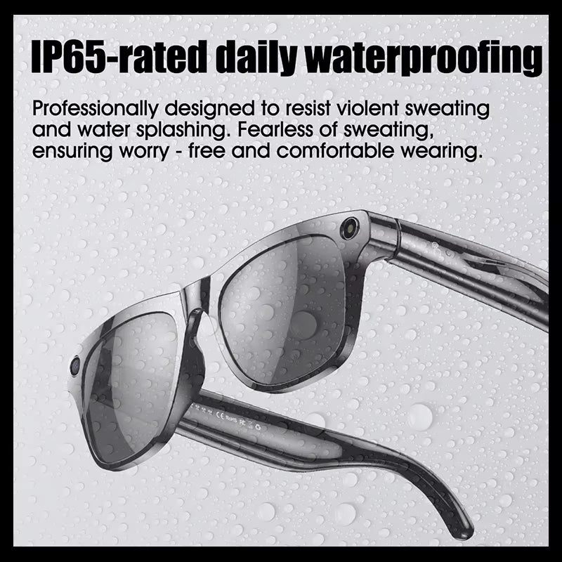 AI Smart Glasses / Action camera – Bluetooth, Voice Assistant, Navigatie