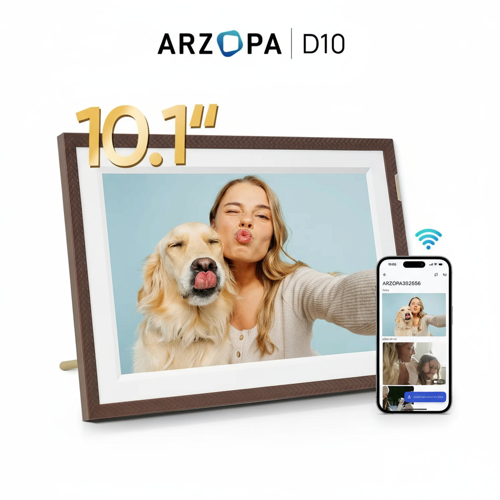 10,1 Inch Digitale Fotolijst – Slimme Wifi Photo Frame met 32GB Opslag