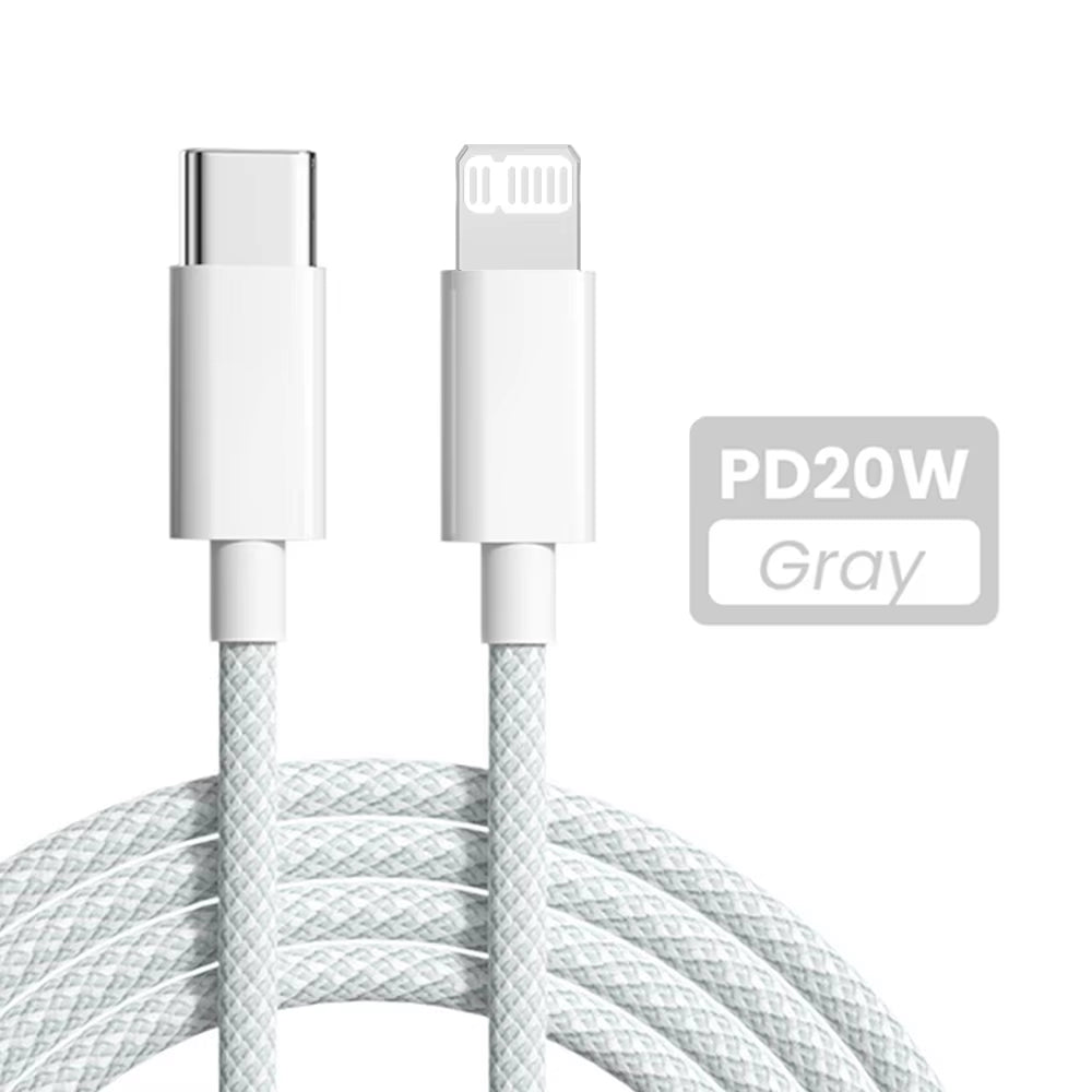 PD 20W USB-C naar Lightning Kabel voor iPhone