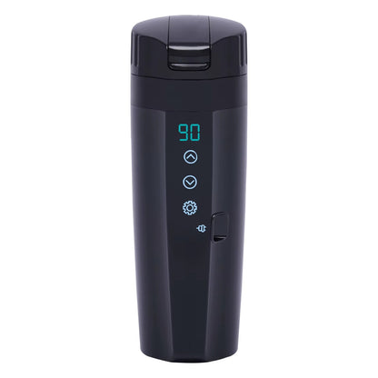 12V/24V Elektrische Thermoskan voor Auto – 350 ml met Digitale Temperatuurdisplay