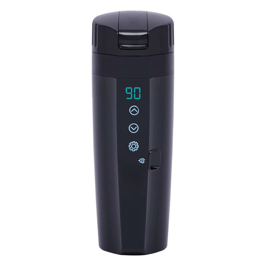 12V/24V Elektrische Thermoskan voor Auto – 350 ml met Digitale Temperatuurdisplay