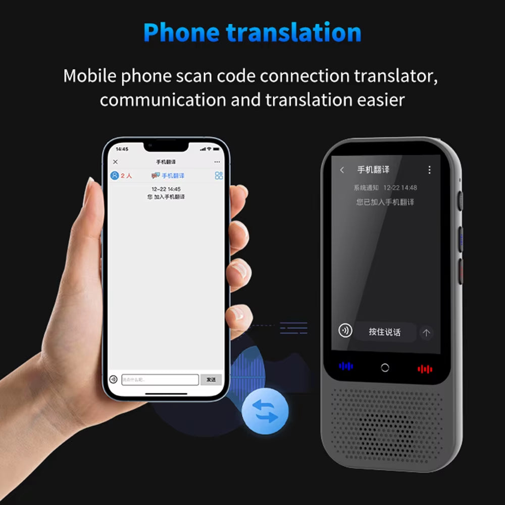 S80 PRO Portable Language Translator Device 138 Languages Voice Translating 16 Offline Translation Support Voice Video Recording