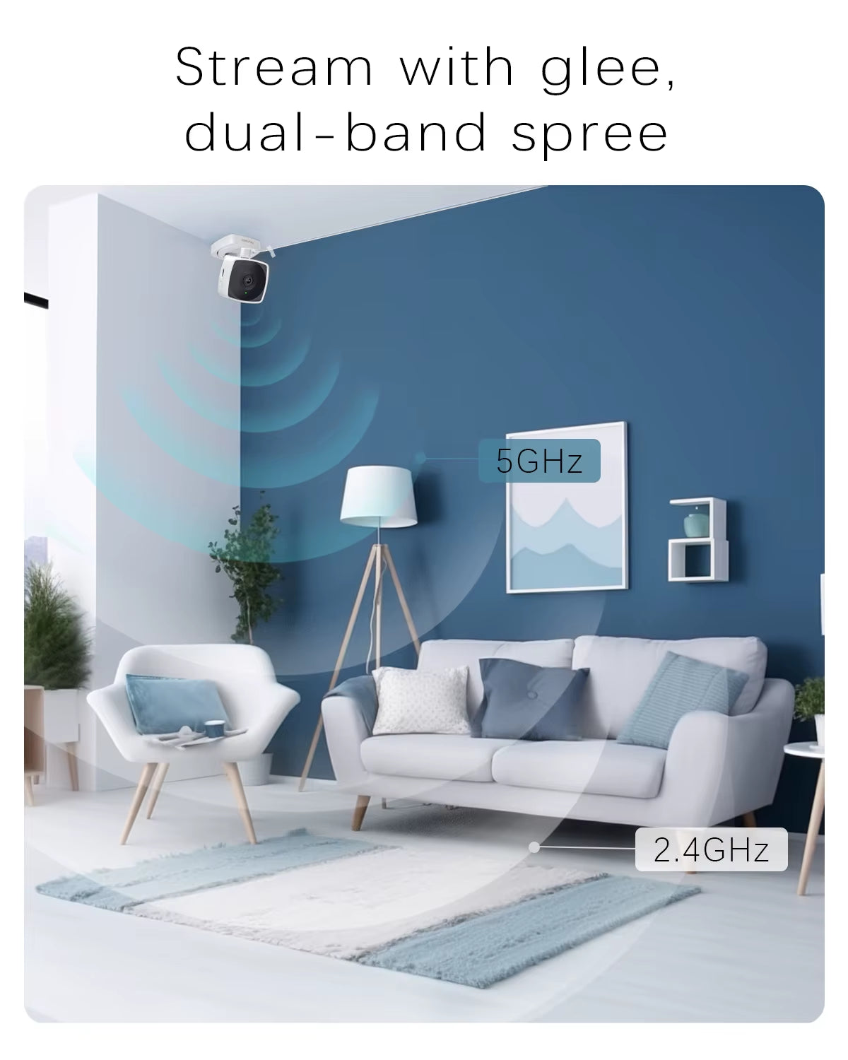 5/2.4GHz Wifi Baby & Huisdier Camera – Slimme 2K Beveiliging voor Thuis