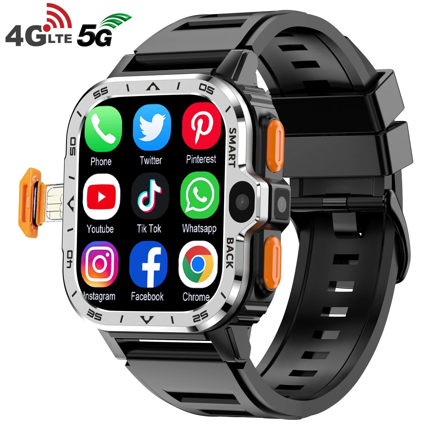 PGD Smartwatch 4G – De Slimme Powerwatch met Camera & GPS