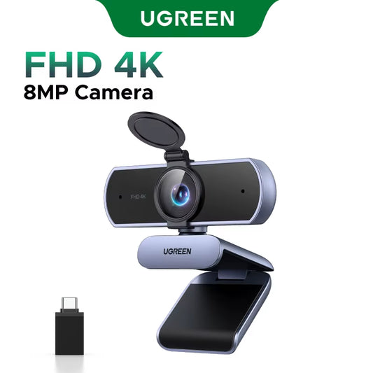 4K FHD of 1080P Webcam – Scherp Beeld & Helder Geluid voor PC