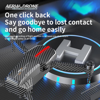 Aerial Drone 2025 C13S Pro GPS Drone 4K UHD EIS Camera 5G Wifi FPV Brushless Motors Optical Flow Obstacle Avoidance Auto Return 360° Stunt Roll Easy Play One Click Automatic Two Batteries