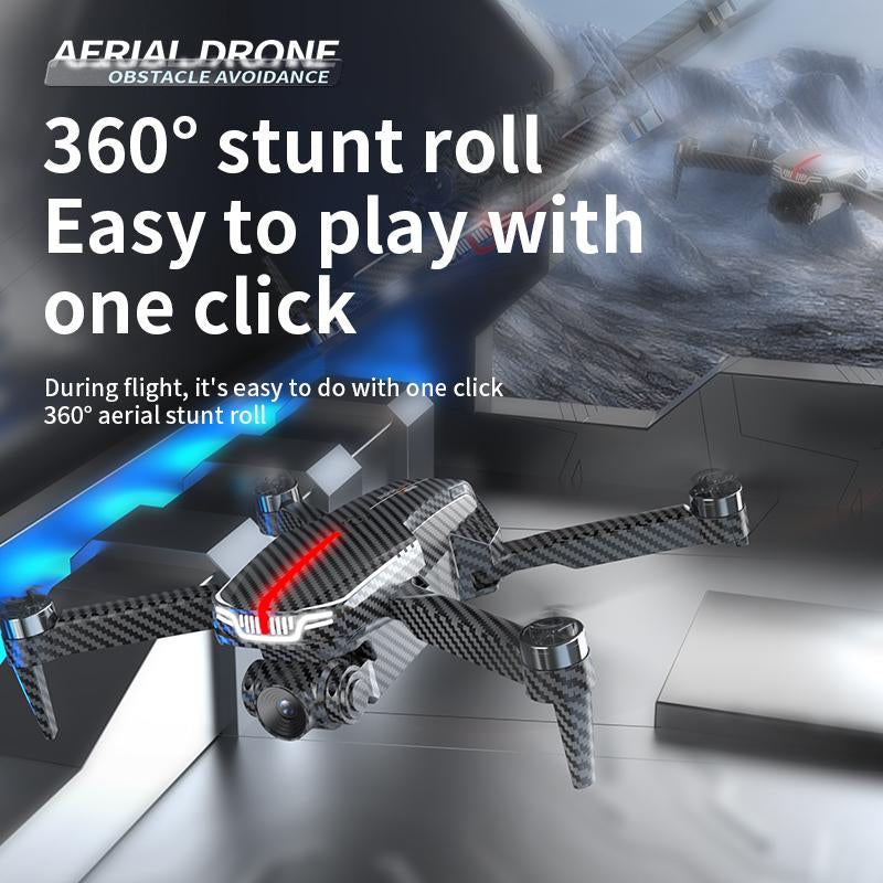 Aerial Drone 2025 C13S Pro GPS Drone 4K UHD EIS Camera 5G Wifi FPV Brushless Motors Optical Flow Obstacle Avoidance Auto Return 360° Stunt Roll Easy Play One Click Automatic Two Batteries