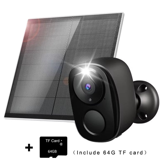 Wireless Outdoor 2K Security Camera – AI Motion, Alarm & Spotlight, Color Night Vision