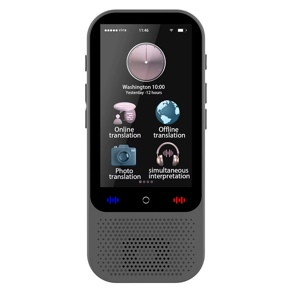 S80 PRO Portable Language Translator Device 138 Languages Voice Translating 16 Offline Translation Support Voice Video Recording